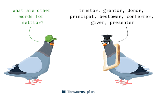 Other words for Settlor